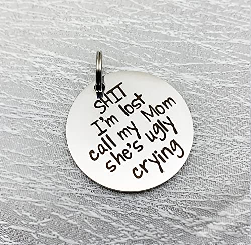 Funny Pet Tag, Funny Dog Tag, Stainless Steel Dog Cat Collar Tags, Shit I'm Lost - Image 5