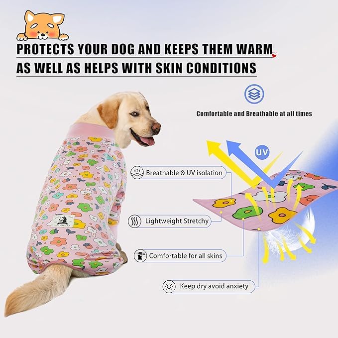 Dog Recovery Suit, Dog Onesies for Large Dogs,Dog Shedding Suit,Dog Surgical - Image 4