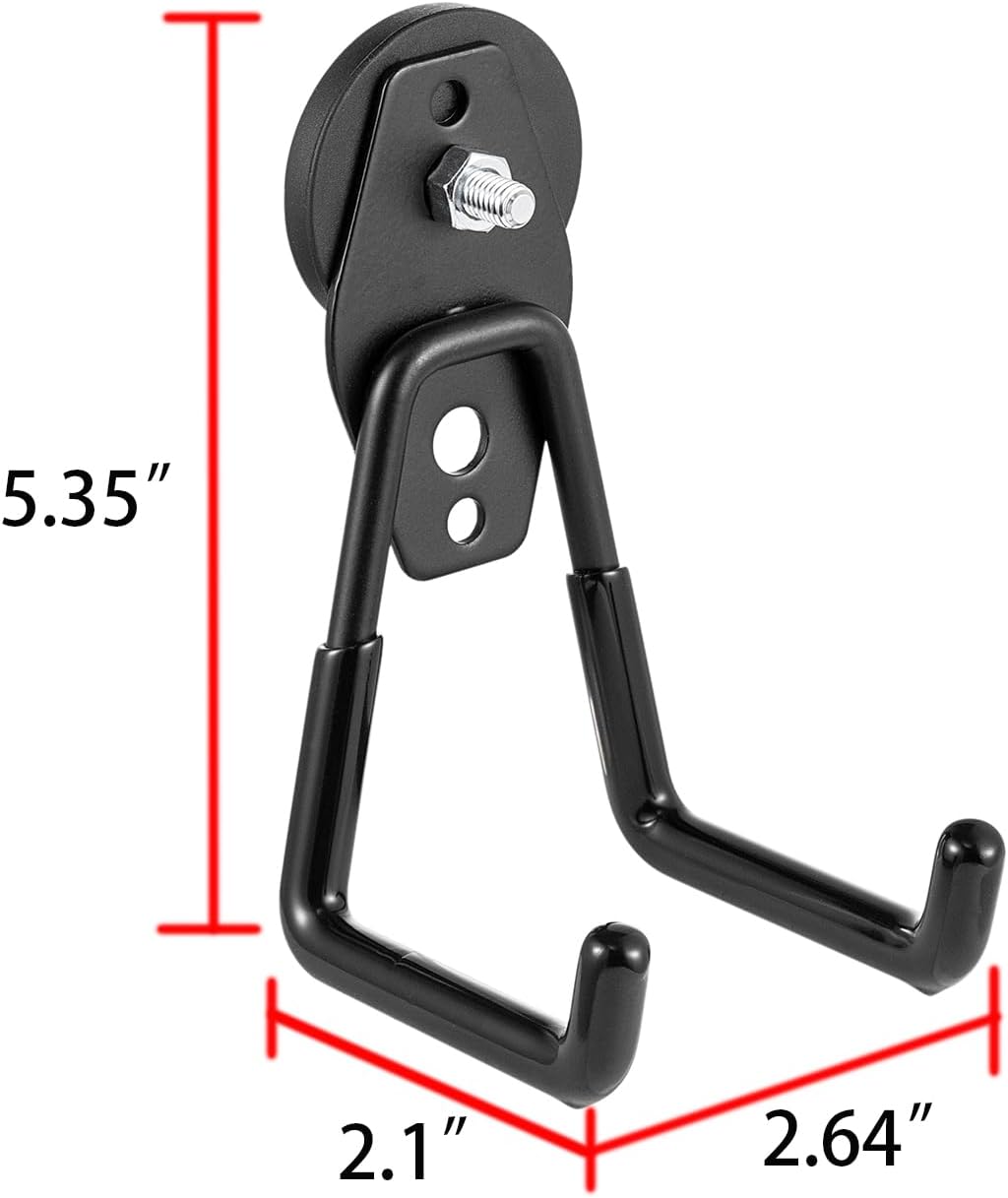 Heavy Duty Magnetic Hook,2PCS Double Hook Storage Magnetic Hooks for Hanging - Image 3