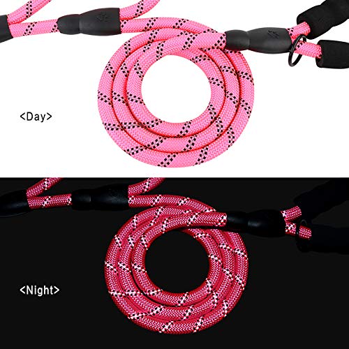 Rope Dog Leash 6ft Long,Traffic Padded Two Handle,Heavy Duty,Reflective Double - Image 5