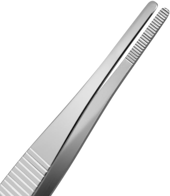 5 Pcs Stainless Steel Tongs Tweezer Set Thumb Plant Grass Garden Tweezers - Image 3