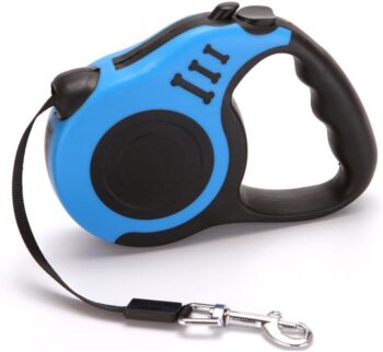 5M Retractable Dog Leash, Heavy Duty Pet Walking Leash with Anti-Slip Handle
