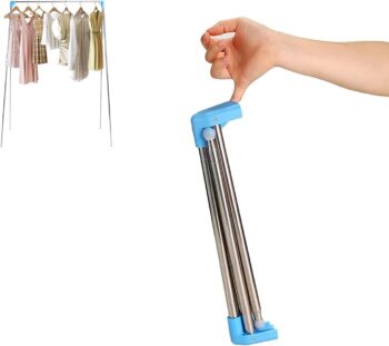 Portable Travel Garment Rack,Folding Clothes Rack for Dance,Travel,Camping