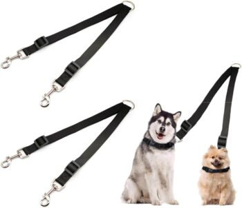 Adjustable Double Pet Trainer Leash, 2Pcs Double Pet Trainer Leash No Tangle