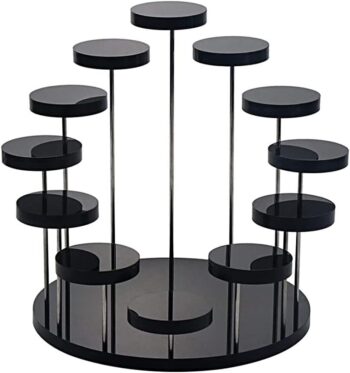 12 Tier Acrylic Display Stand, Multi-layer round jewelry display table
