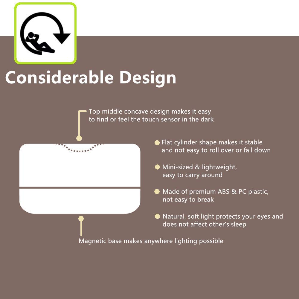 Baby Night Light, Rechargeable Mini Touch Light, Wireless LED Night Lights - Image 7