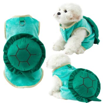 Pet Turtle Halloween Costume Winter Dog Cat Holiday Cosplay Warm