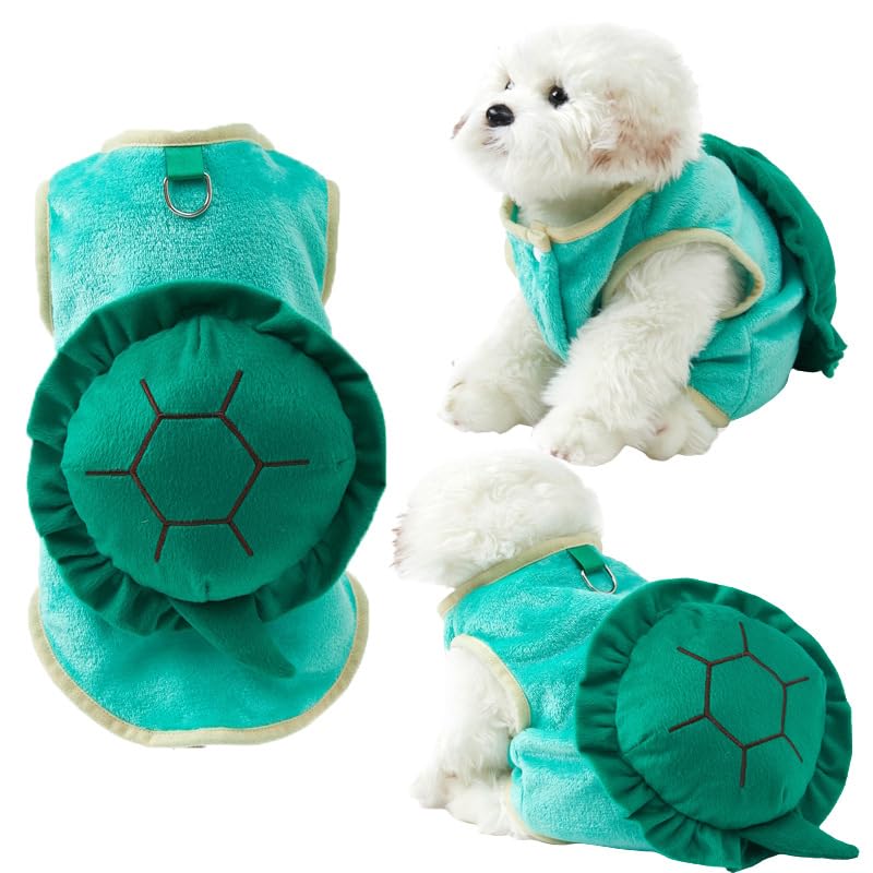 Pet Turtle Halloween Costume Winter Dog Cat Holiday Cosplay Warm