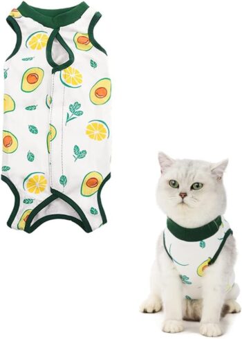 Cat Surgical Recovery Suit, Breathable Surgery Wear Kitty Clothes for Prevent