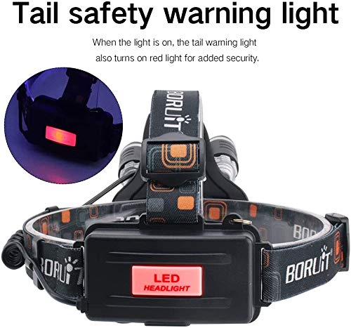 Upgrade Rechargeable Headlamp, 3 Modes 5000 Lumen White Green LED Head Lights - Image 4