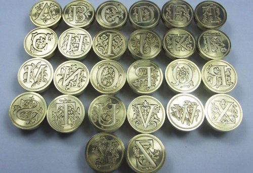 Stamp Seal Sealing Wax Vintage Classic Old-Fashioned Antique Alphabet Initial - Image 8