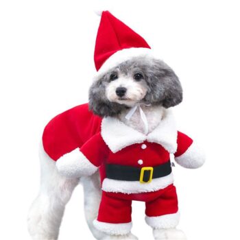 Pet Christmas Costumes Dog Cat Christmas Santa Suit Pet Cosplay