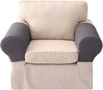 1 Pair Sofa Arm Slipcovers Elastic Sofa Armrest Protectors Removable