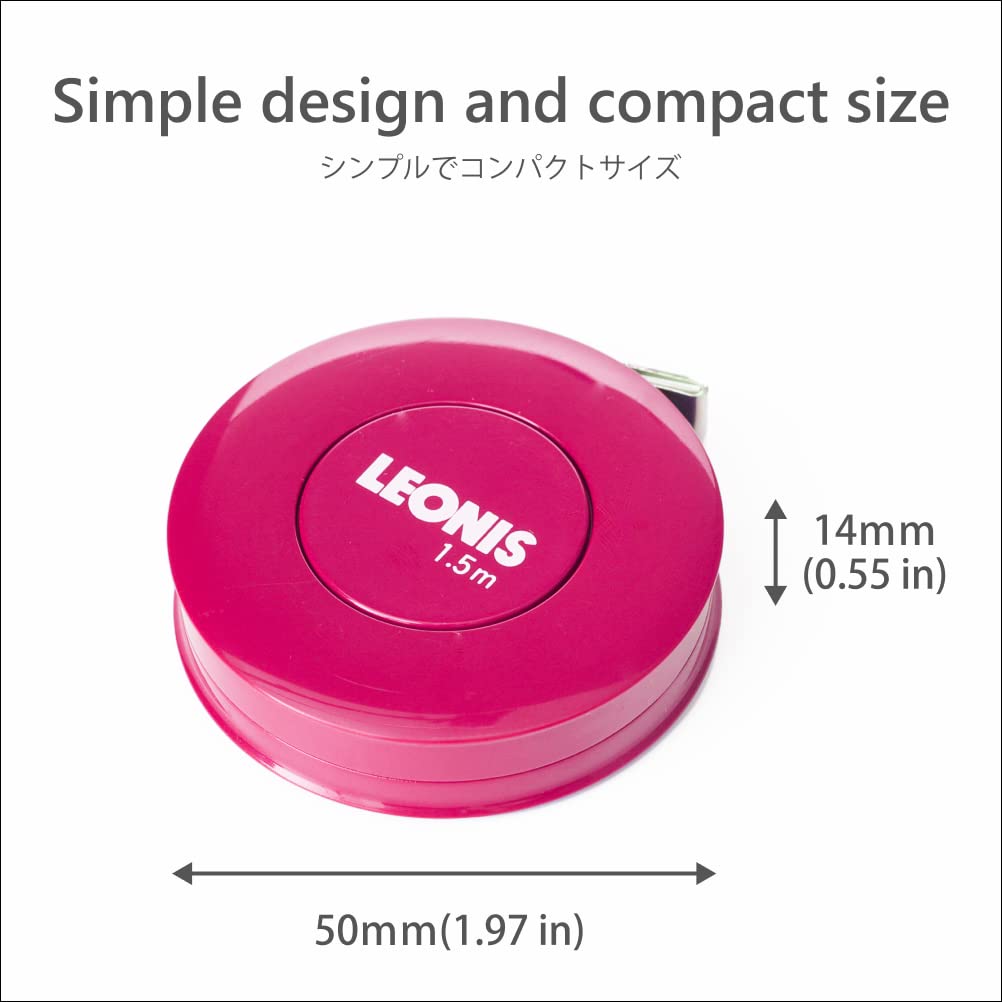 Spring Tape Measure 60 inch / 150 cm 1pc White - Image 6