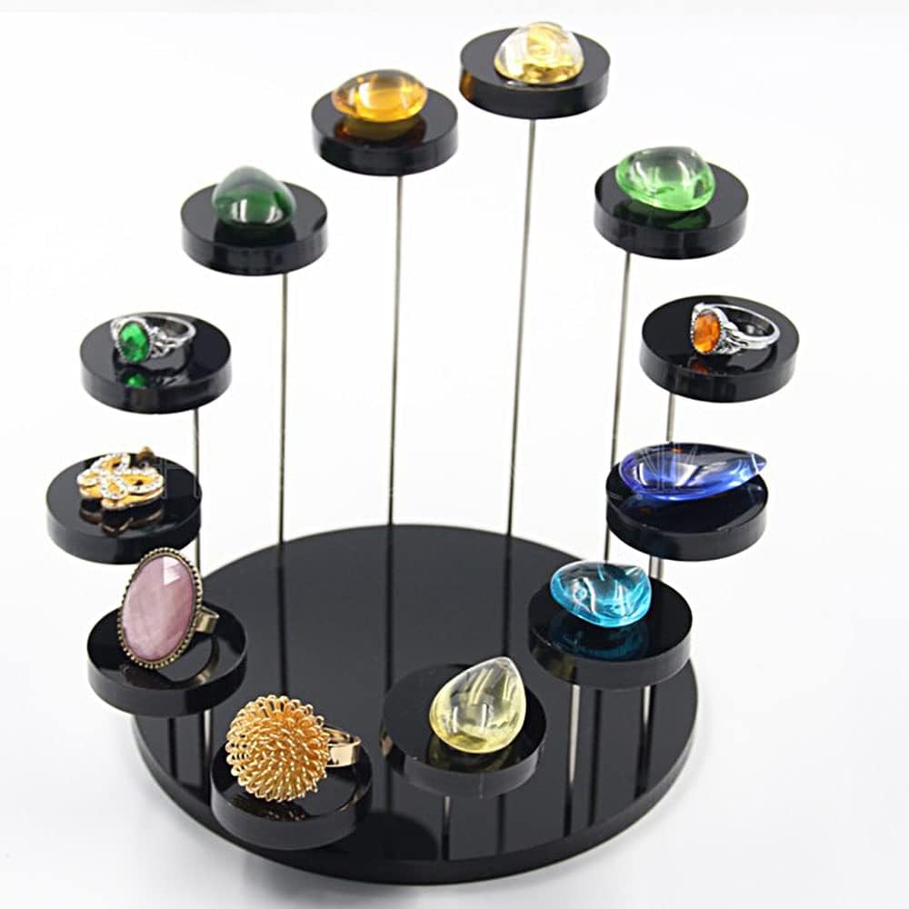 12 Tier Acrylic Display Stand, Multi-layer round jewelry display table - Image 3