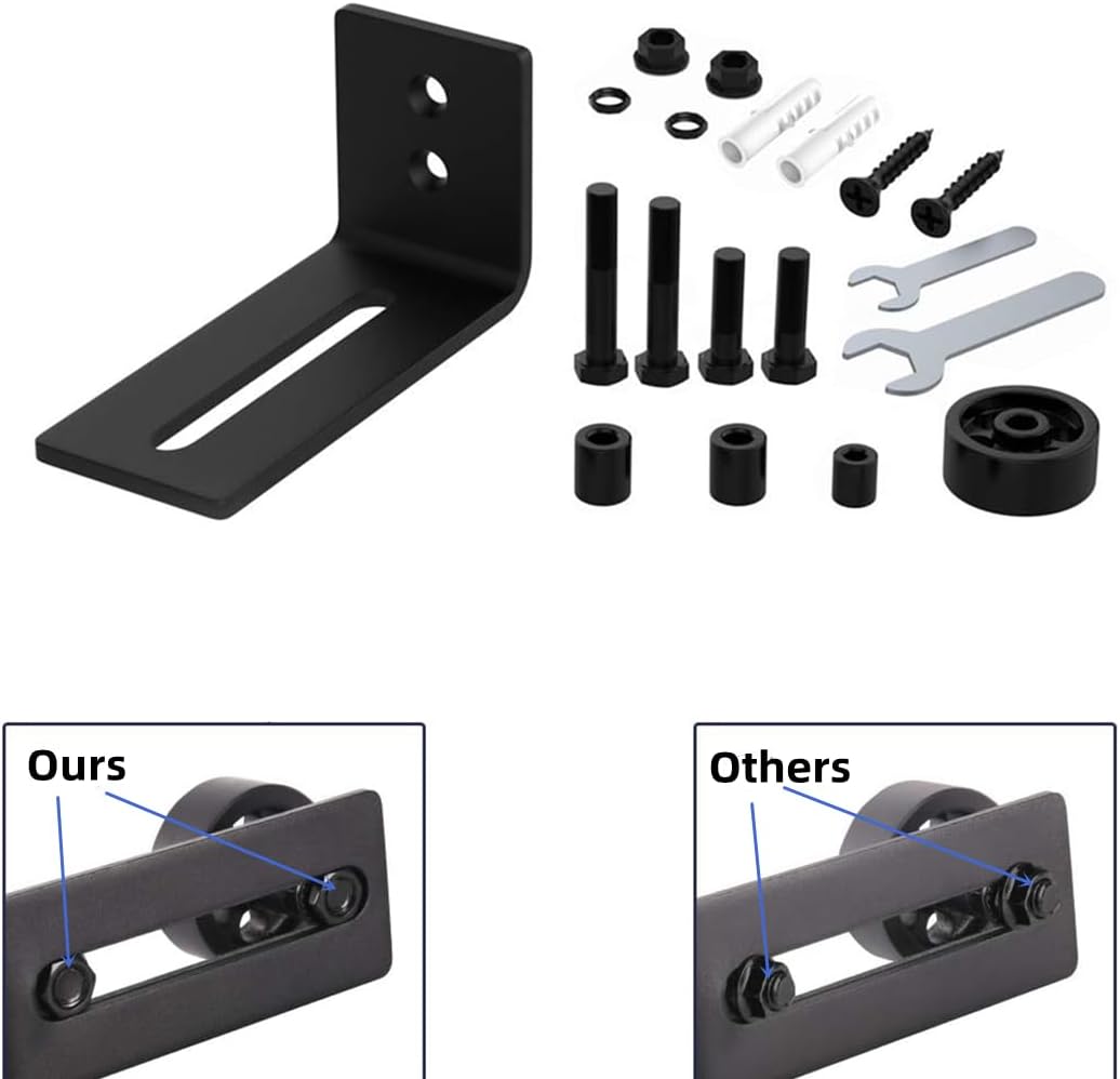 Adjustable Floor Guide for Sliding Barn Door, Wall Mount System - Image 4