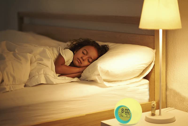 Kids Digital Alarm Clock, 7 Color Night Light, Snooze, Temperature Detect - Image 6