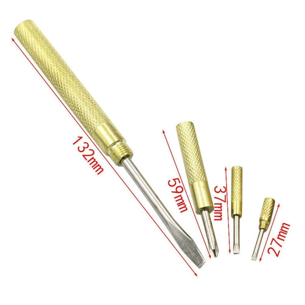 6 in 1 Mini Multifunction Copper Hammer & Screwdriver Hand Tools - Image 2