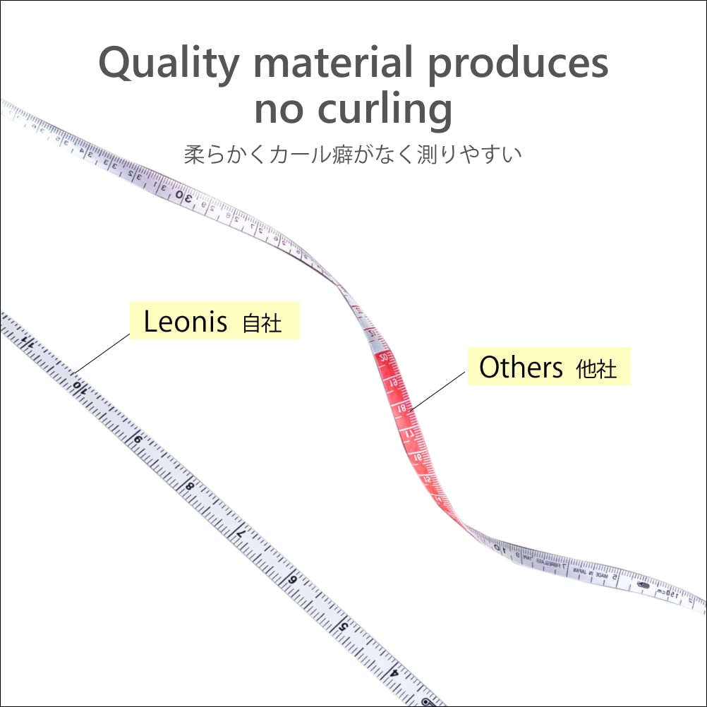 Spring Tape Measure 60 inch / 150 cm 1pc White - Image 5