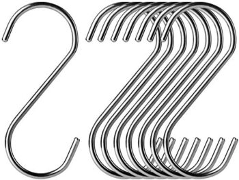 3.5 inch S Hooks - 20 Pack Heavy Duty S Hooks - Plants Hooks S Hooks