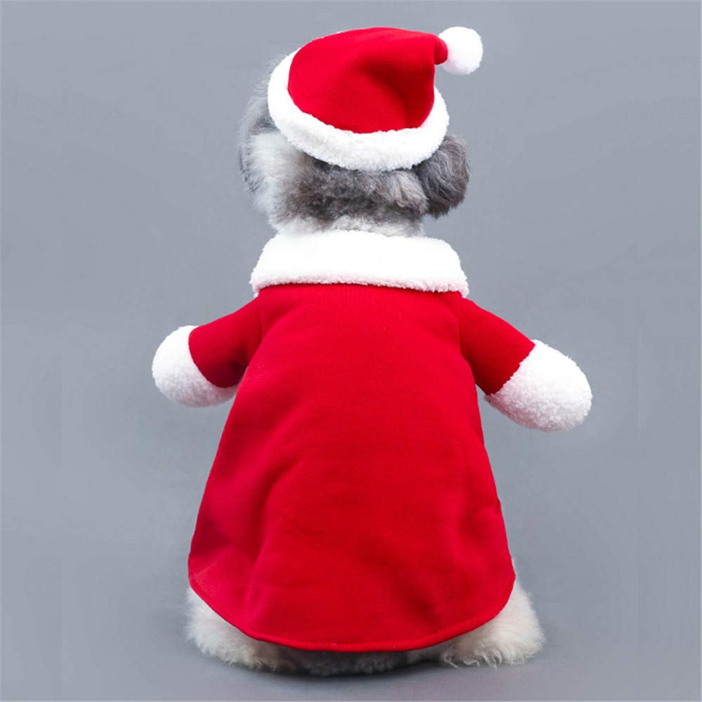 Pet Christmas Costumes Dog Cat Christmas Santa Suit Pet Cosplay - Image 3
