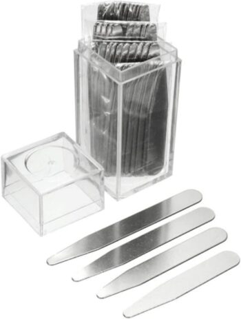 40pcs 4 Sizes Stainless Steel Collar Stays Support Dress Shirt Collar