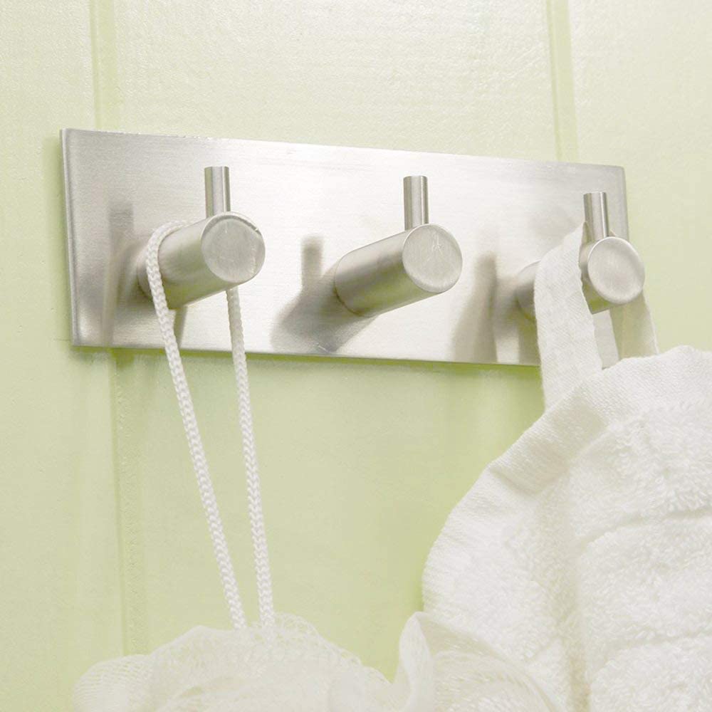 Self Adhesive Key Hook and Hanger, Stainless Steel Heavy Duty Hanger Robe Towel - Image 5