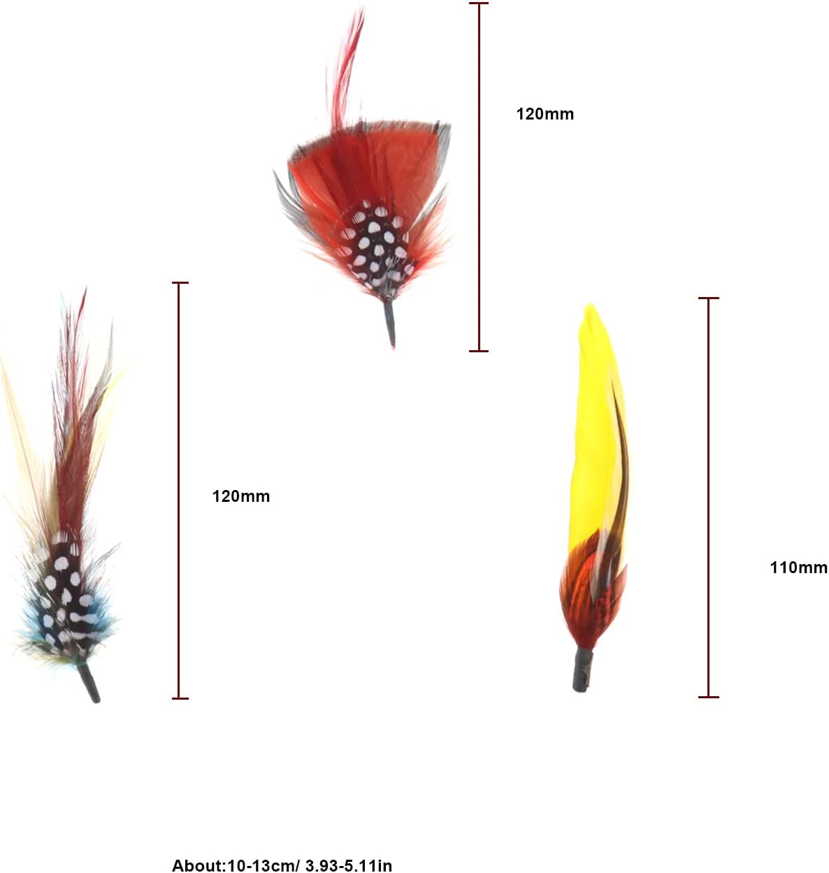 12Pcs Hat Feathers Real Feather Decorative Feather Natural Feather DIY - Image 4