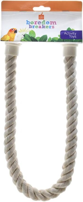 Perch Rope for Birds, White