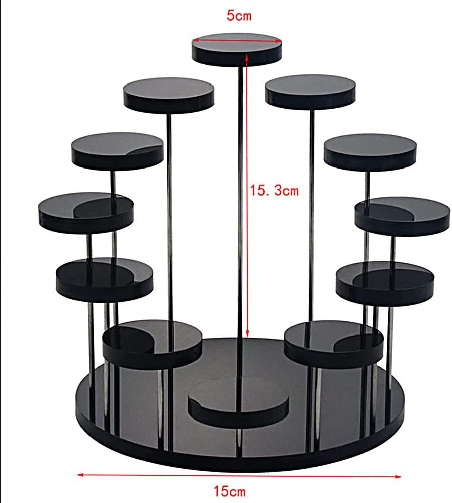 12 Tier Acrylic Display Stand, Multi-layer round jewelry display table - Image 2