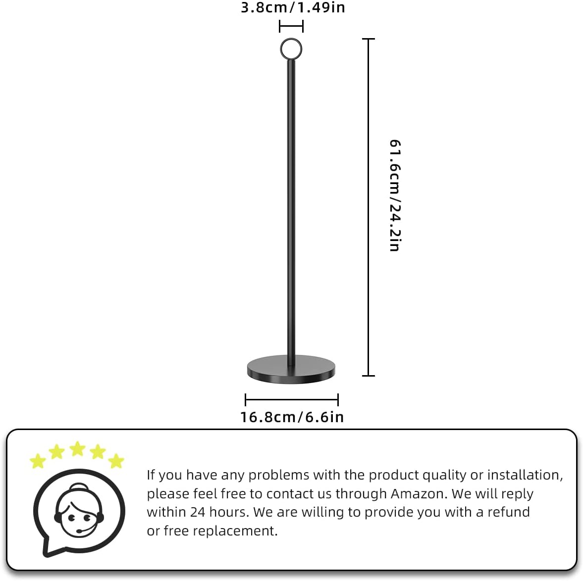 Toilet Paper Holder Stand(with Reserve Function), Free-Standing Toilet Paper - Image 5