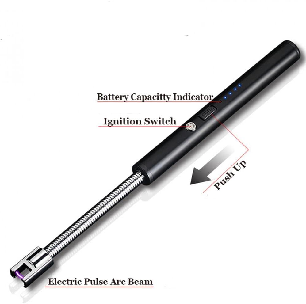 Rechargeable Electric Lighter, Upgraded Candle Lighter, Windproof Safety Switch - Image 4