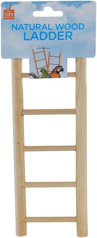 5 Step Natural Wooden Ladder Bird Toy