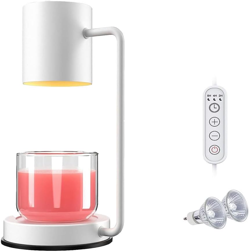 Candle Warmer Lamp Metal,Dimmable Candle Lamp Warmer with Timer Compatible