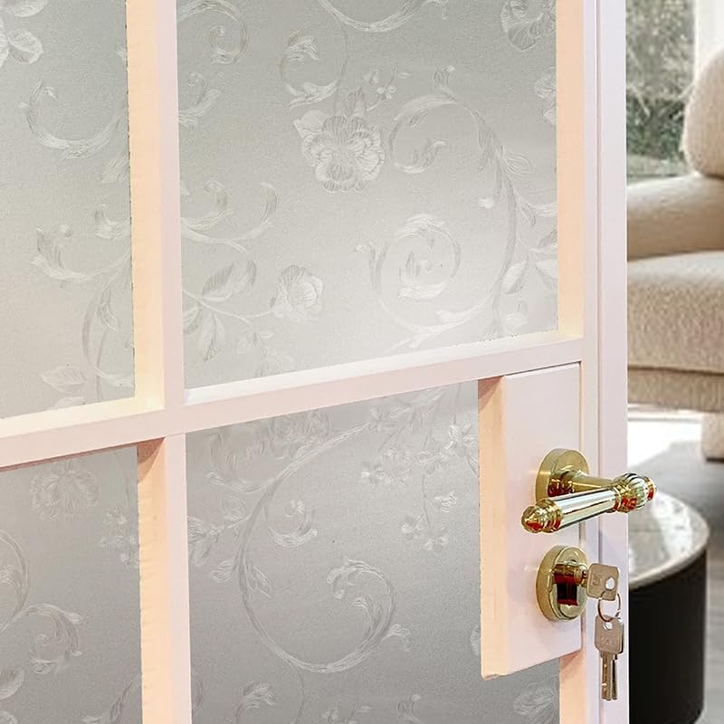 Window Film Privacy Film Frosted Decorative No Glue Self Static Cling Anti UV - Image 4