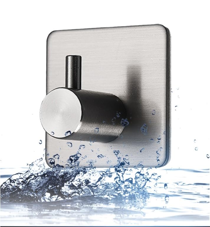 Premium Stainless Steel Set of 4 Towel Rail Hooks for Stylish Bathroom - Image 3