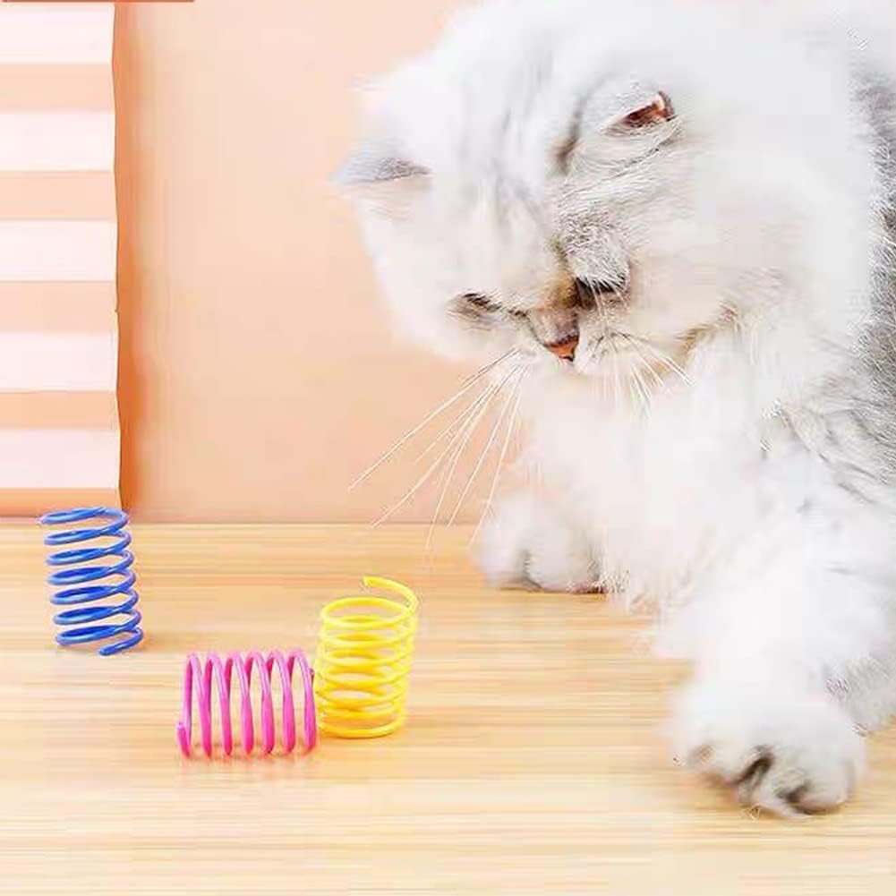 Cat Spring Toy (100 Pack), Interactive Cat Toy for Indoor Cats, Lightweight - Image 4