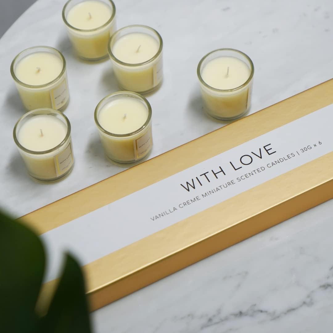 Vanilla Crème Miniature Scented Candles 6 x 30g (6 Pack Scented Candles) - Image 6