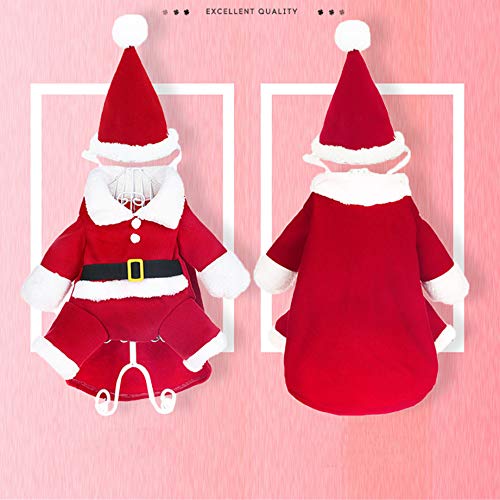 Pet Christmas Costumes Dog Cat Christmas Santa Suit Pet Cosplay - Image 6