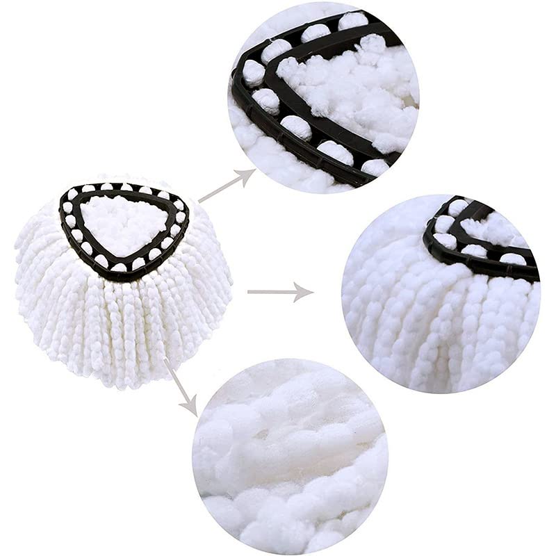 4 Pcs Spin Mop Replacement Head for vileda,Compatible with O-Cedar EasyWring - Image 2