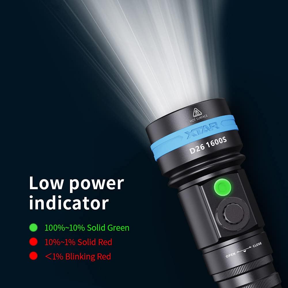 1600 Lumen Scuba Diving Flashlight Dive Torch Underwater 100 Meters - Image 6