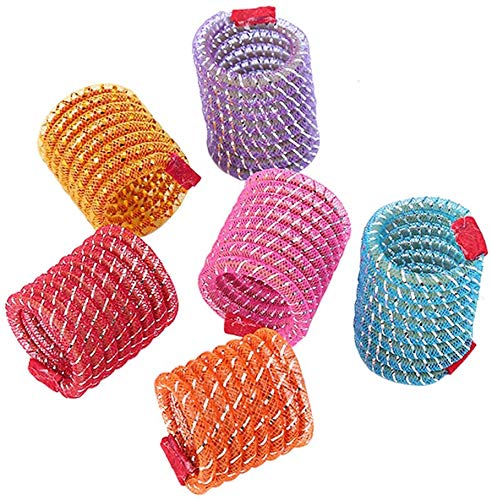 Cat Spring Toys Colorful Coil Spring Action Cat Toy Stretchable Pet Play Toy