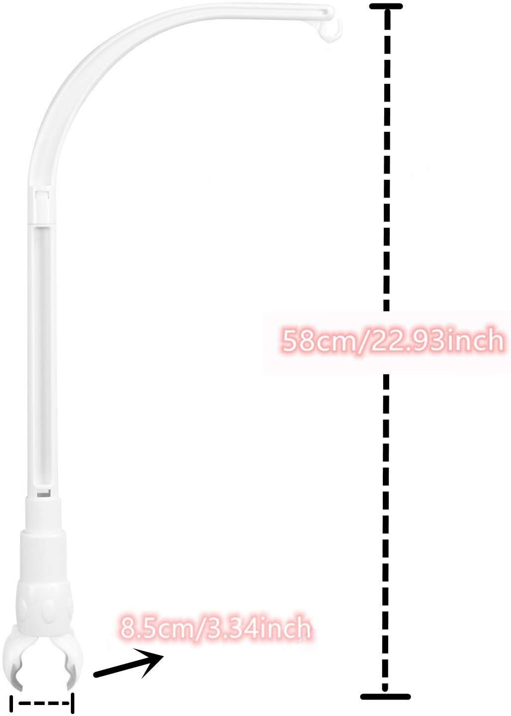 Nursery Baby Room Decoration Bed Bell Holder Arm,Adjustable Angle - Image 3