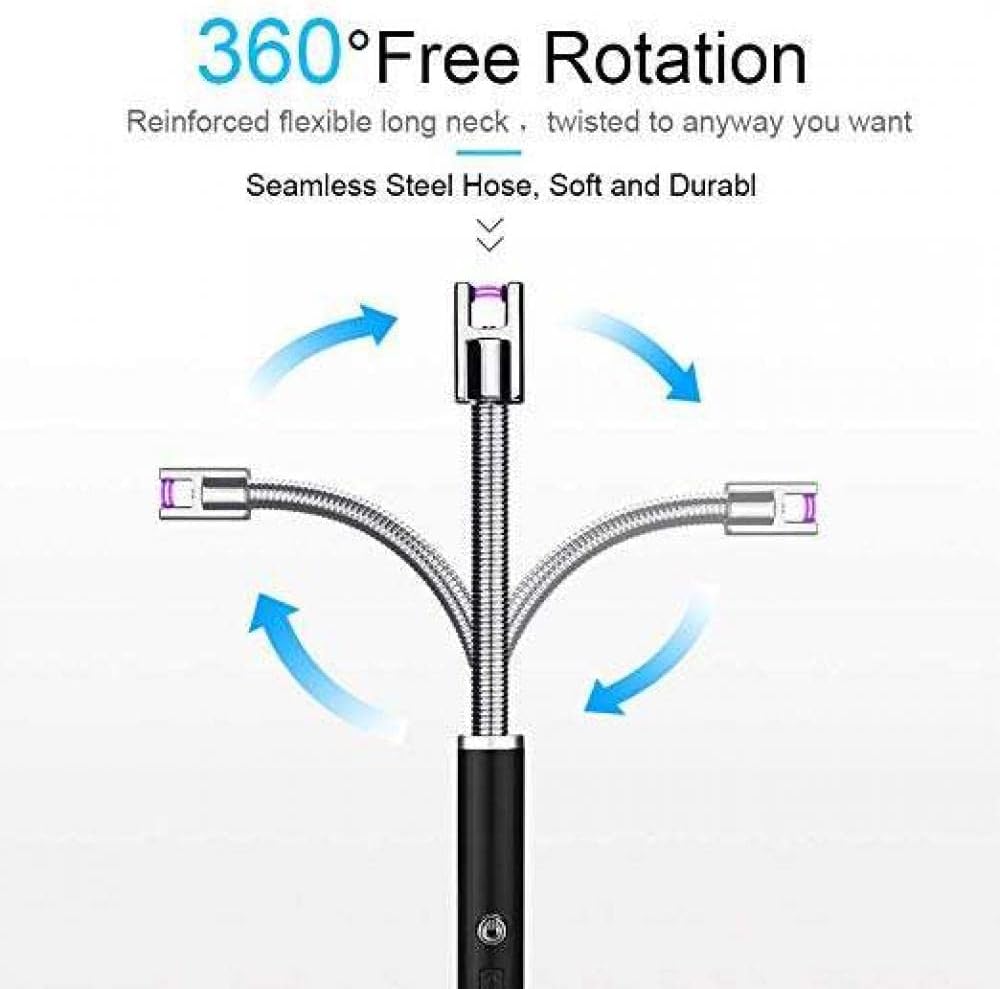 Rechargeable Electric Lighter, Upgraded Candle Lighter, Windproof Safety Switch - Image 3