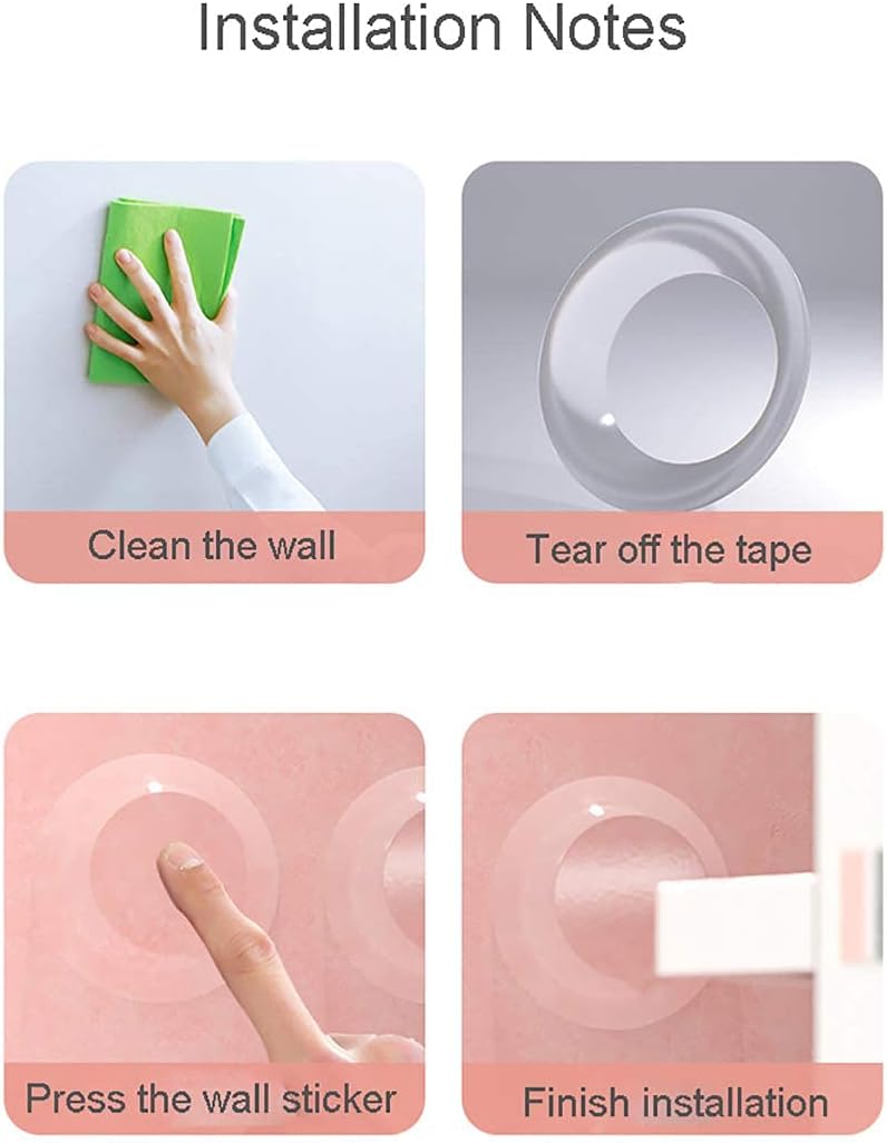 Door Stopper Wall Protector (6pack)-Clear,Quiet,Shock Absorbent Gel,Adhesive - Image 4