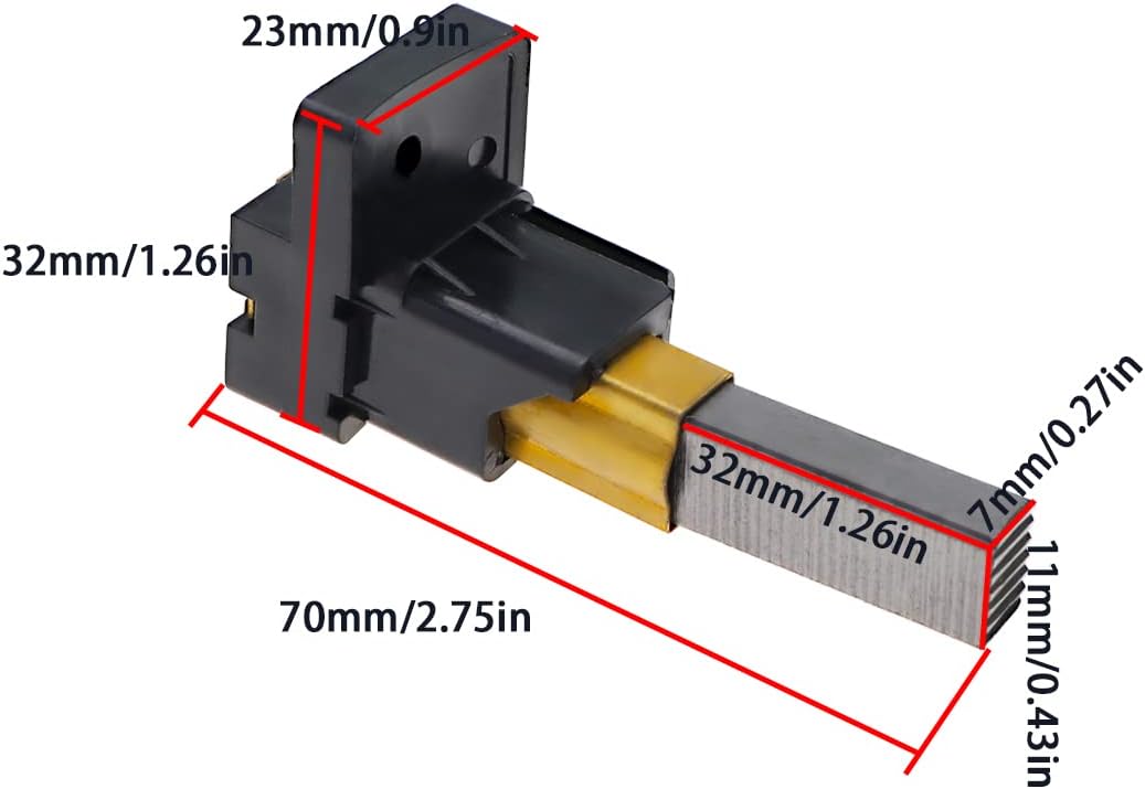 2Pcs Machine Carbon Brushes with Holders Compatible with Dyson DC05 DC07 DC08 - Image 4
