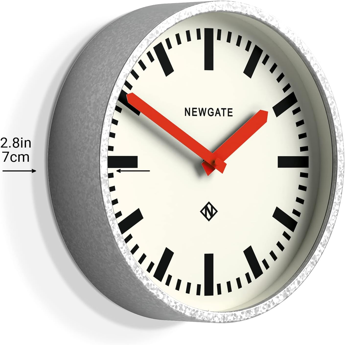 Metal Retro Wall Clock - Wall Clocks - Designer Station Clock - Image 6