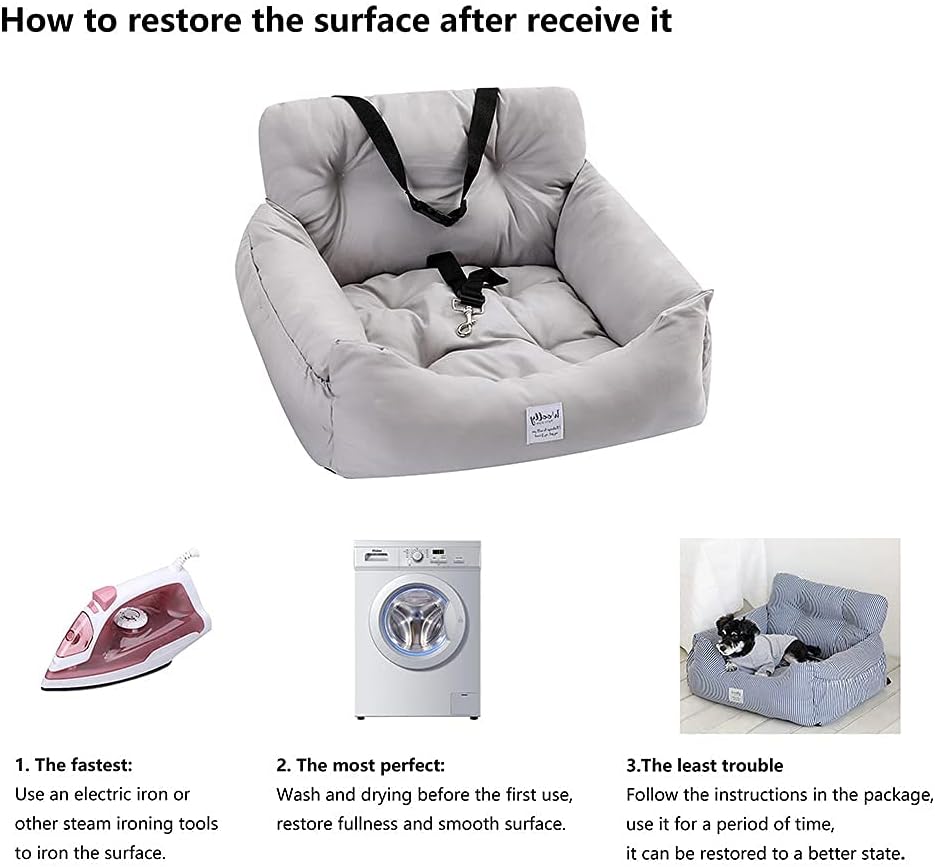 Dog Car Seats for Small Medium Dogs, Waterproof Puppy Car Seat Pet Safety Car - Image 7