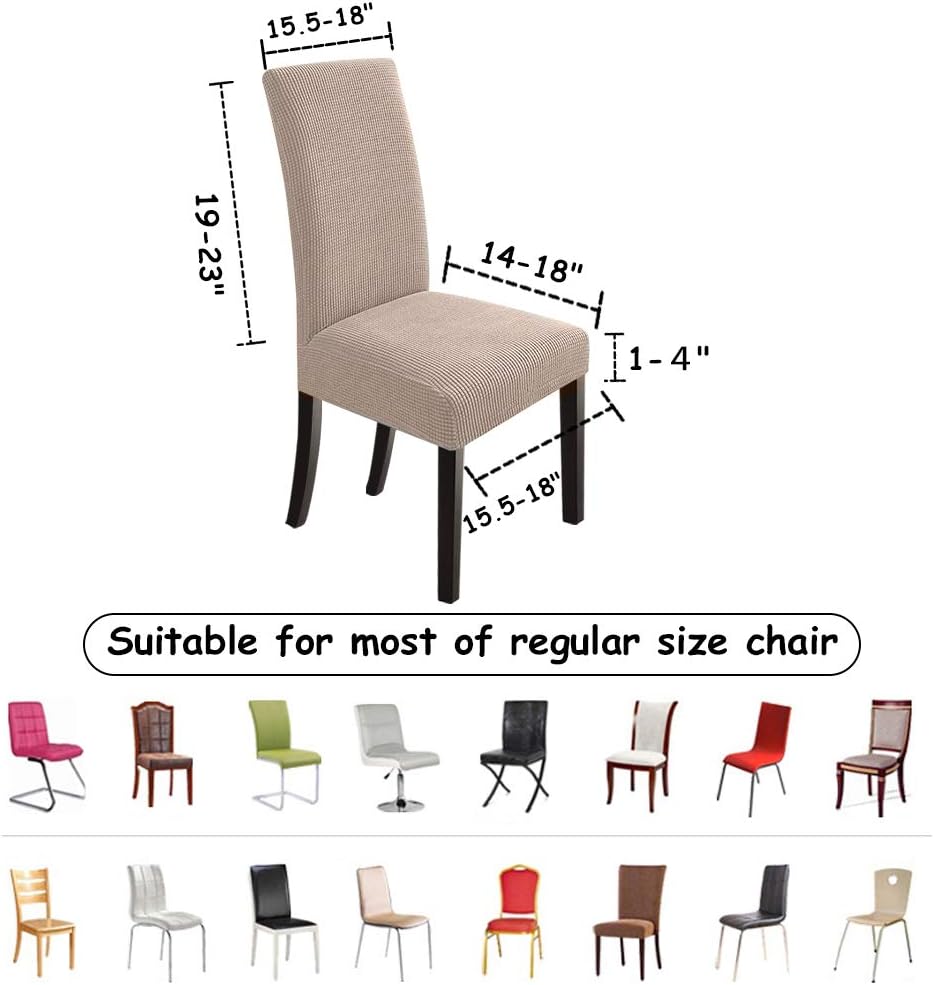 Dining Chair Covers Seat Parson Chair Slipcover for Dining Room Set of 4 - Image 5