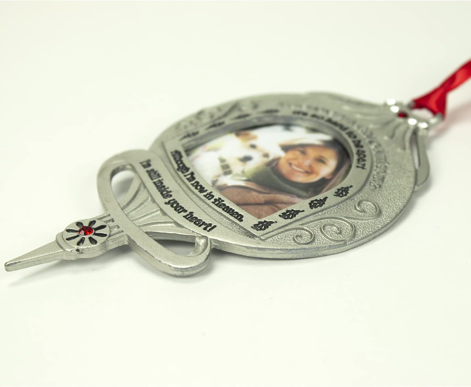Memorial Photo Frame Ornament - Still Inside Your Heart, Christmas Memorial - Image 4